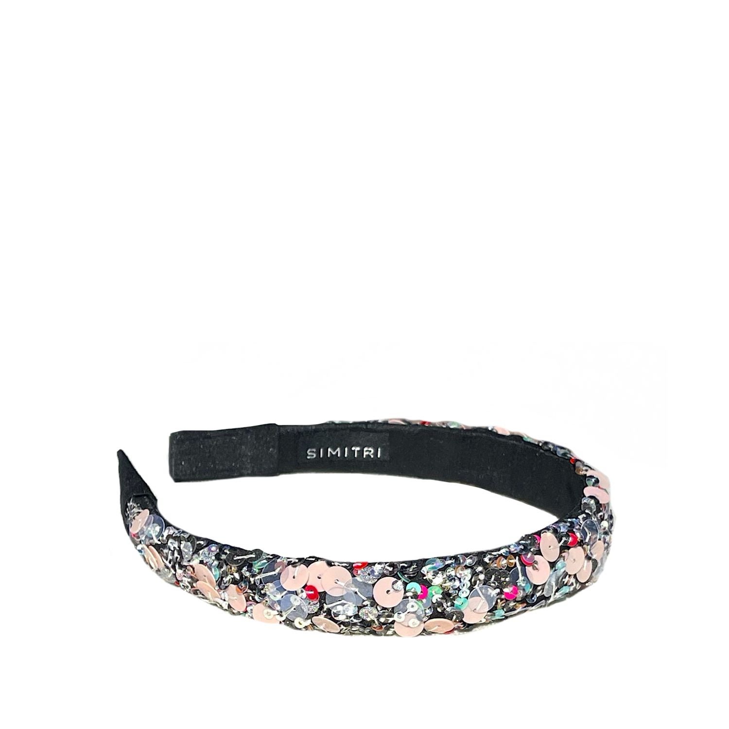 Simitri Women's Blue / Silver / Neutrals Icy Headband In Multi