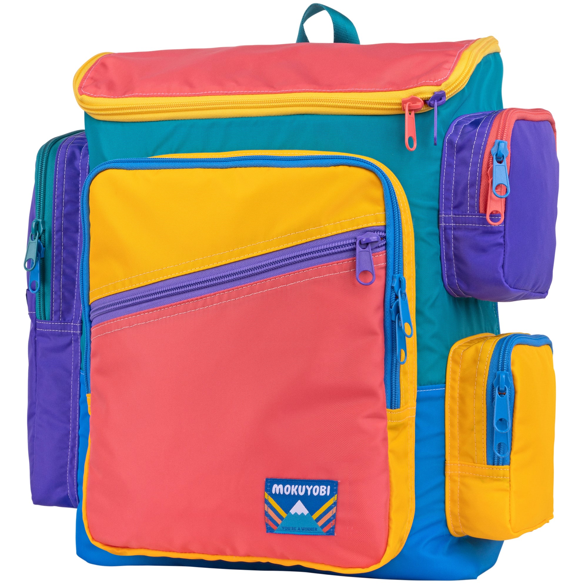 Mokuyobi Women's Pink / Purple / Yellow Largo Traveler Mega Backpack In Pink/purple/yellow