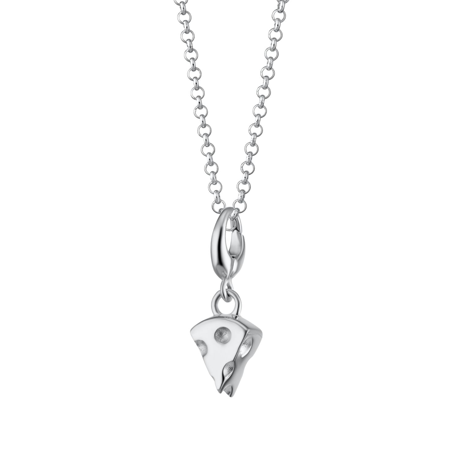 Lily Charmed Women's Sterling Silver Cheese Slice Charm Necklace
