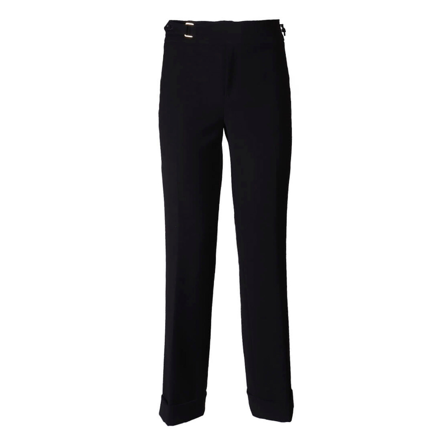 The Extreme Collection Women's Atelier Black Buckle Pants