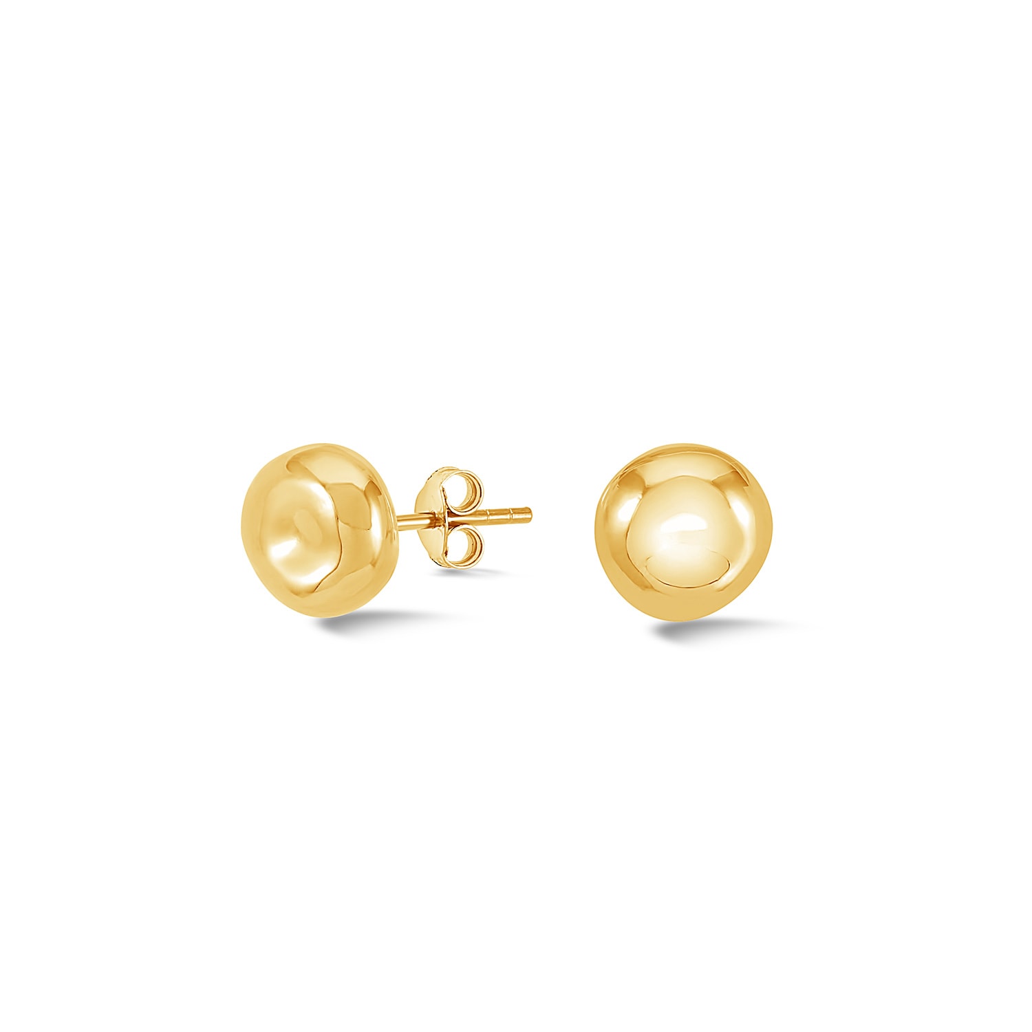 Women’s Round Pebble Studs In Gold Dower & Hall