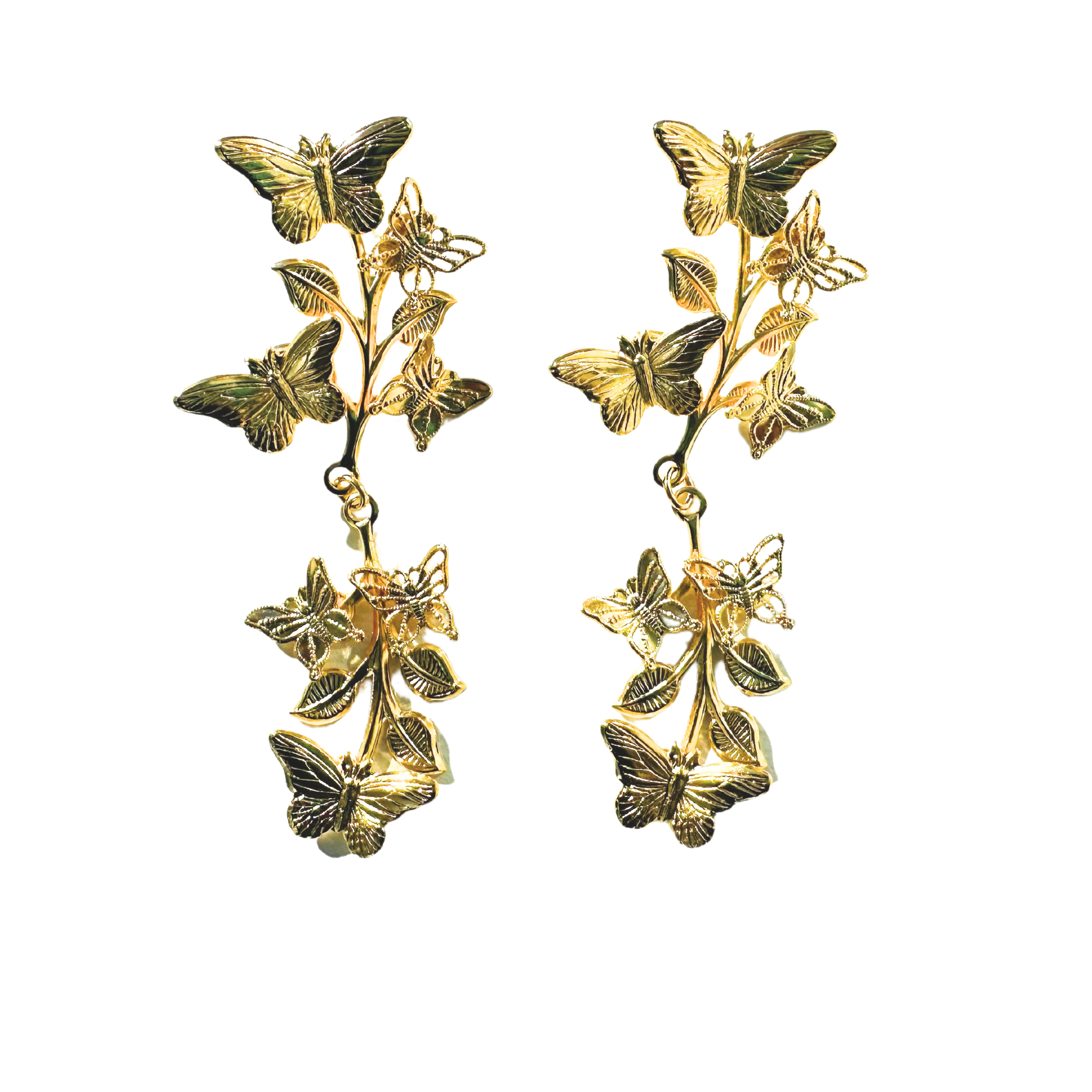 Women’s Gold Butterfly Dreams Earring The Pink Reef