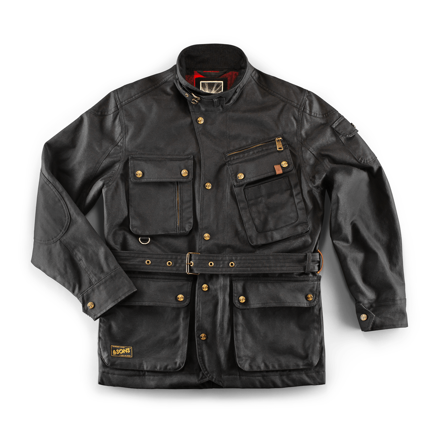 Men’s Andsons Black Gold Waxed Jacket Small &Sons Trading Co