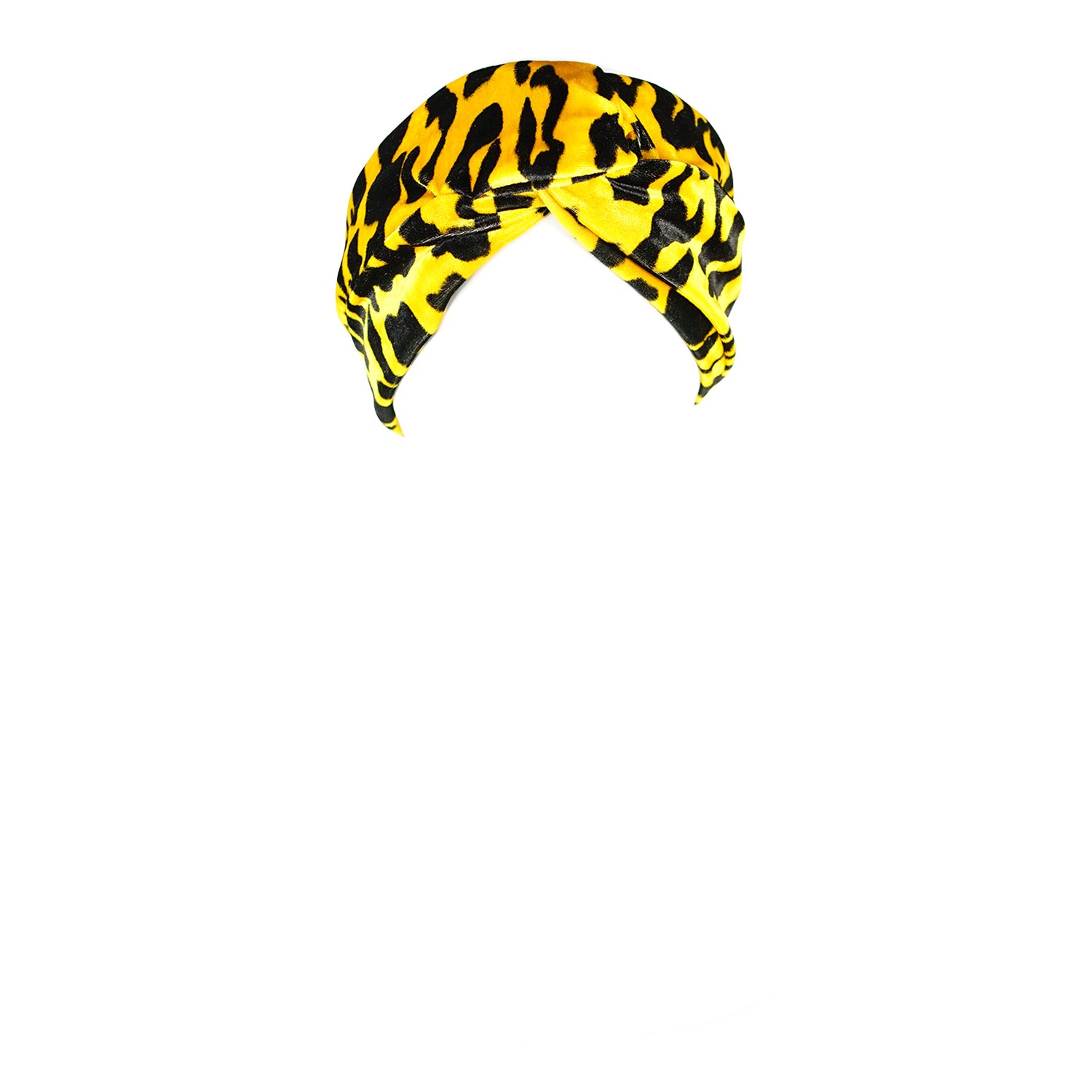 Women’s Vanya Gold Leopard Twist Headband One Size Jennafer Grace