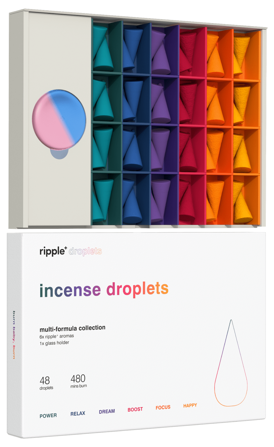 Ripple Droplet Incense - Multi-formula Collection In Yellow