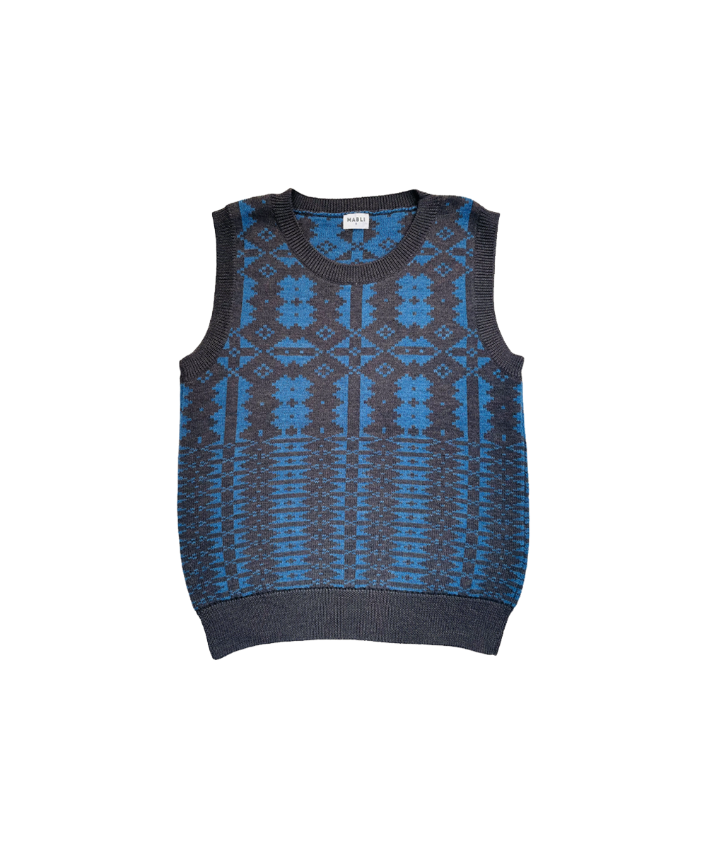 Eryri Vest - Umber / Denim by MABLI