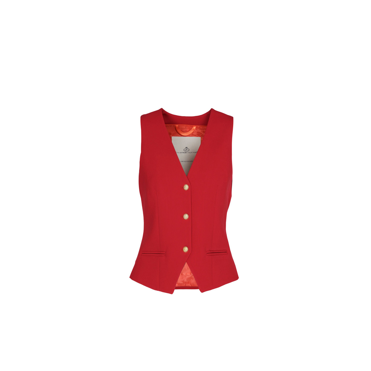 The Extreme Collection Women's Atelier Crepe Red Vest