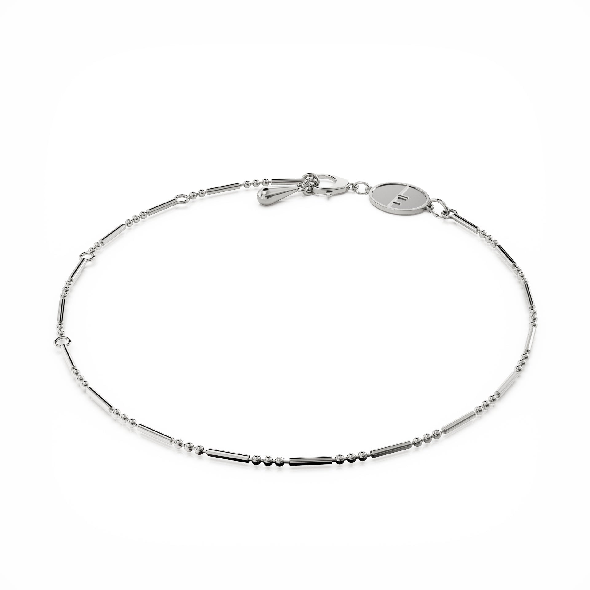Linda Fiore Women's Daisy Layering Bracelet Solid Silver In Silver