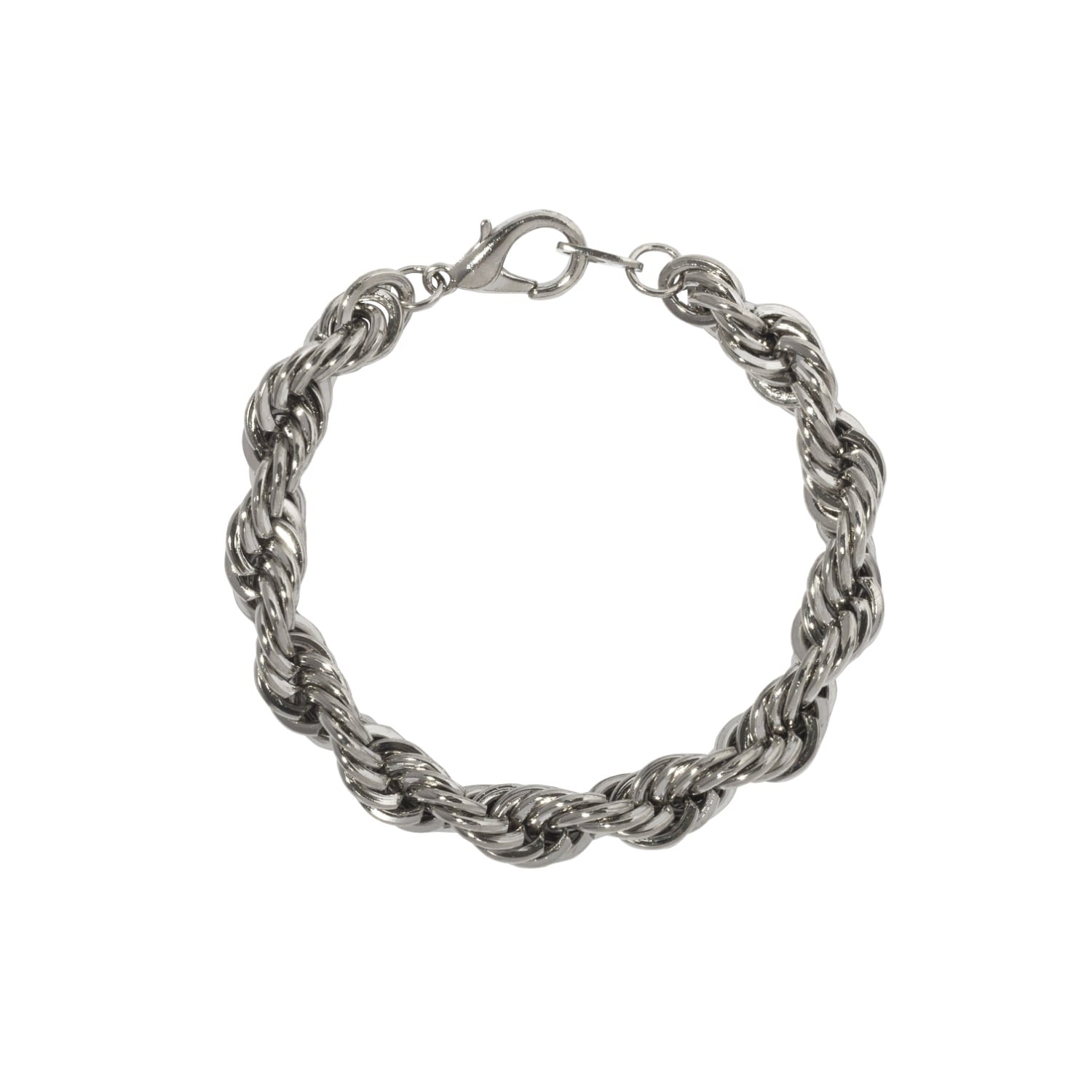 Caramel Vintage Jewellery Women's Silver Loop De Loop Bracelet Unisex In Silver