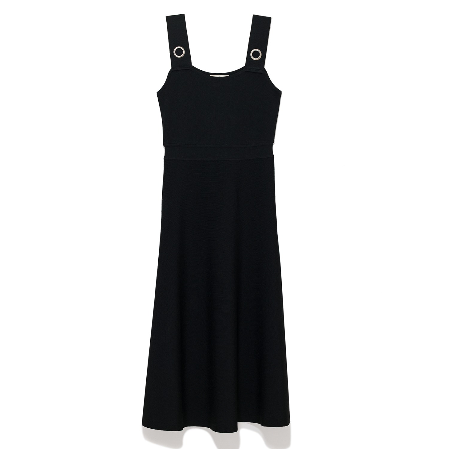 Women's Madison Knit Summer Dress In Black | Large | Peraluna