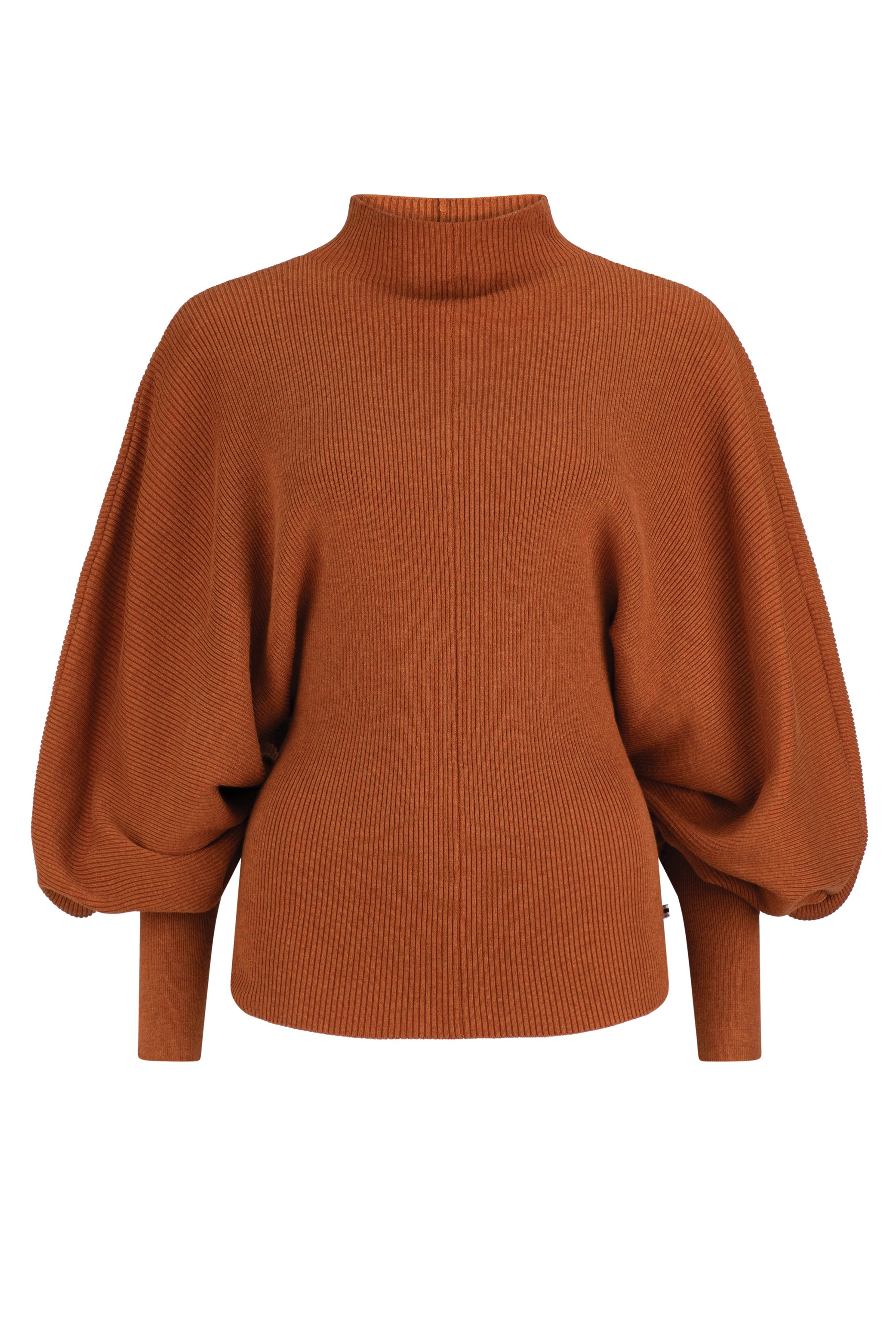 Dref By D Women's Yellow / Orange Elm Ribbed Sweater - Burnt Orange In Brown
