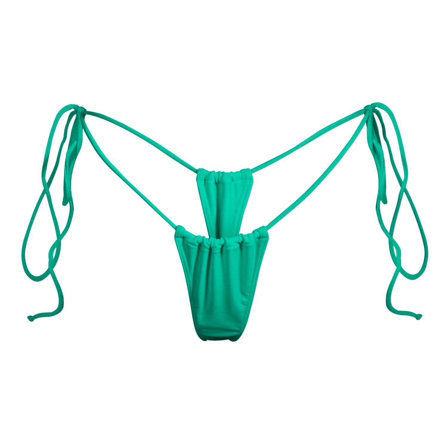 Minimale Animale Women's Sanctuary Tassel Thong Bikini Bottom - Jungle Green In Green