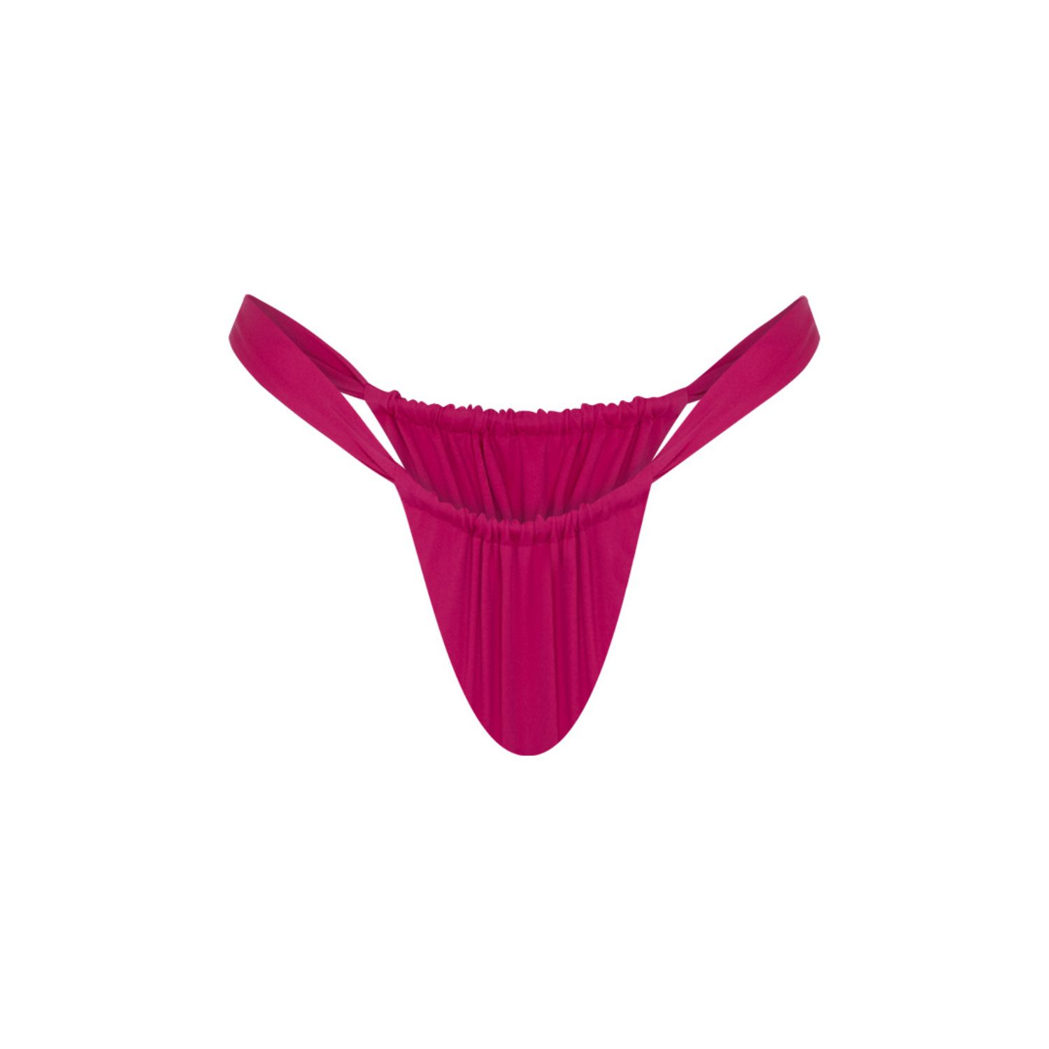 Veroni Swim Women's Ruby Crush Wide Strap Brazilian Bikini Bottom In Red