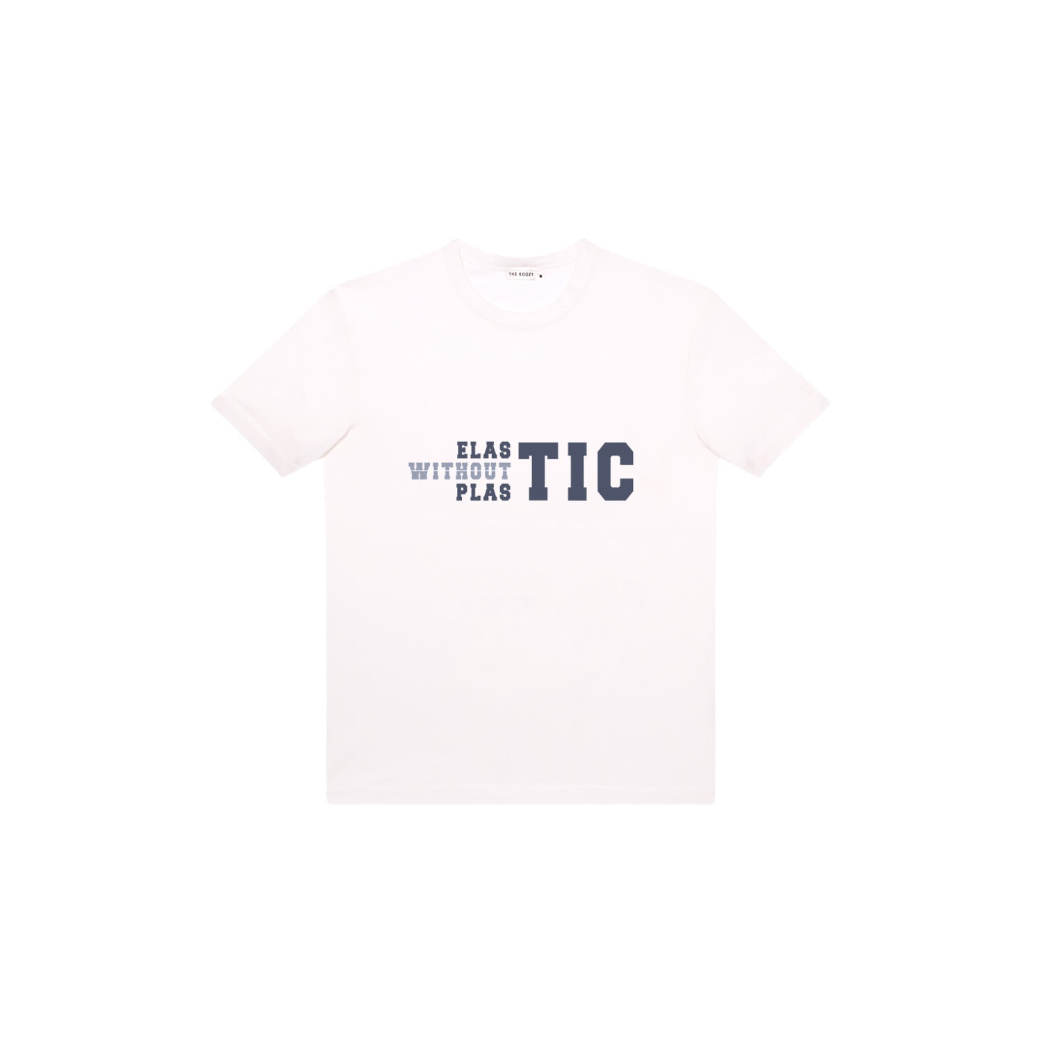 The Koozy Men's Elastic Without Plastic T-shirt In White Pg Cotton In White