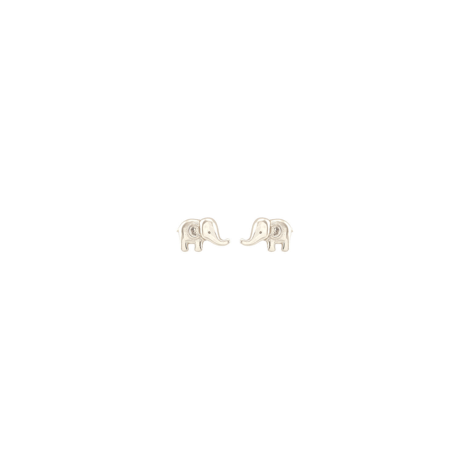 Kris Nations Women's Elephant Stud Earrings - Sterling Silver In Silver
