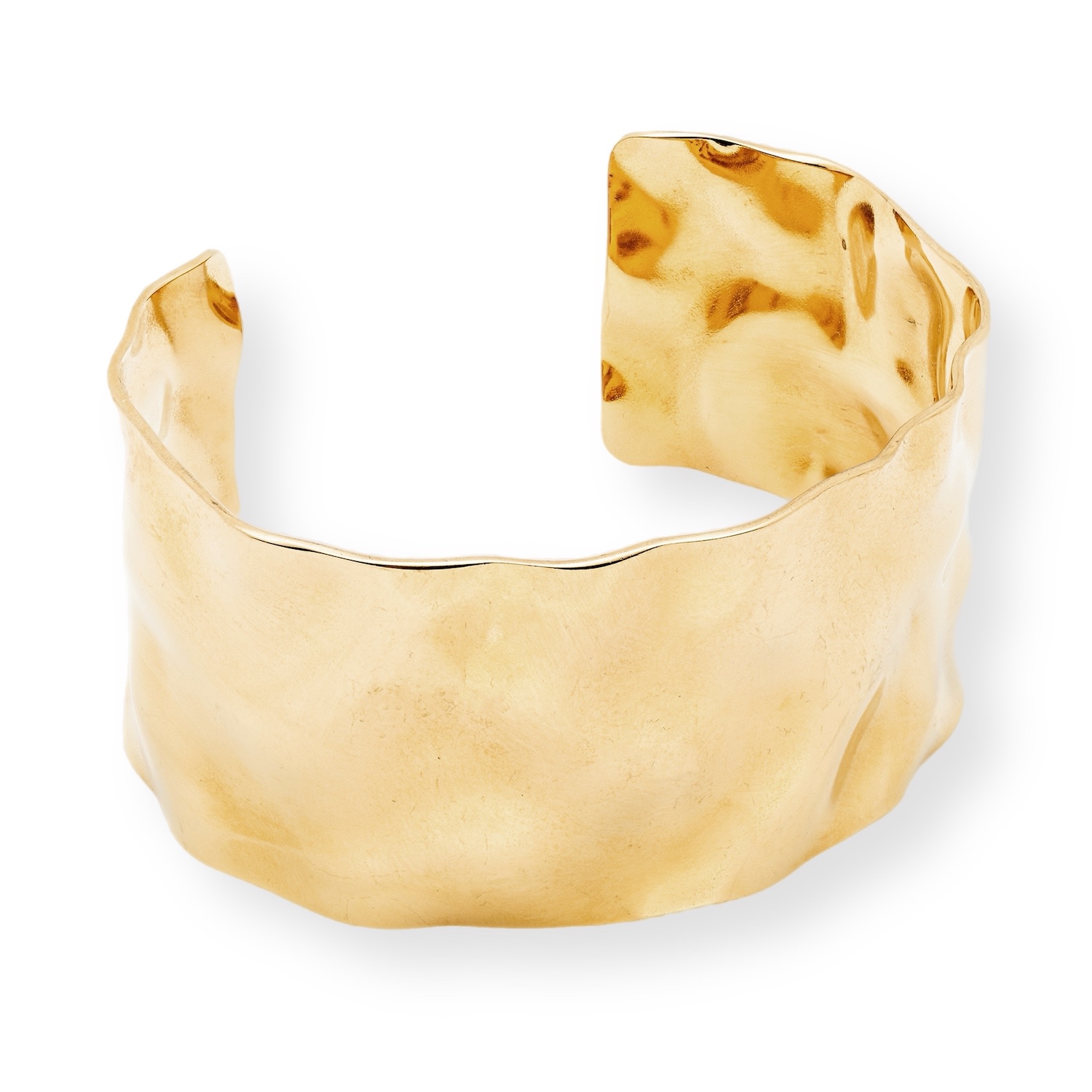 Mink&ivy Women's Cuff Bangle Tarnish Free Indian Gold Plated