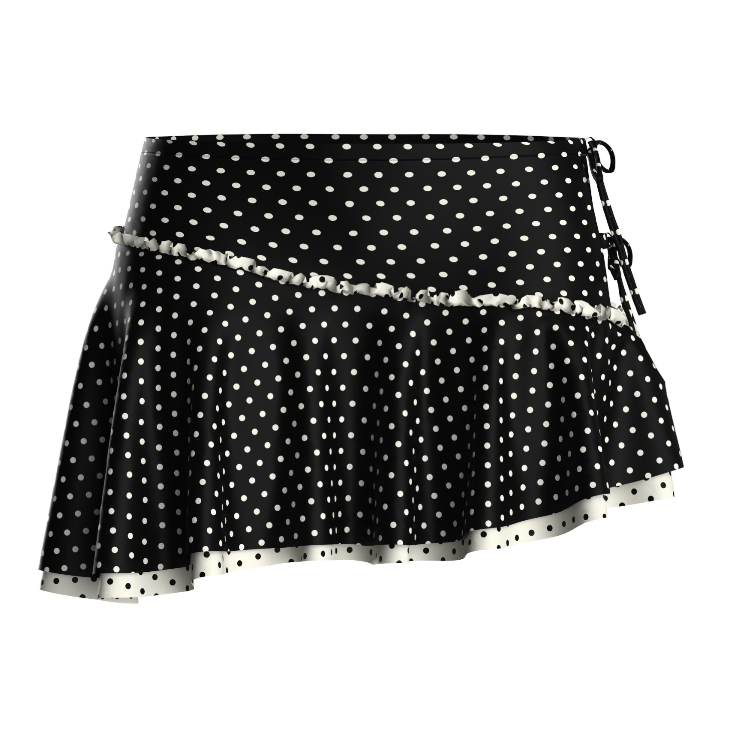 Louise Ruffled Skort / Love Noir | Blackbough Swim | Wolf & Badger