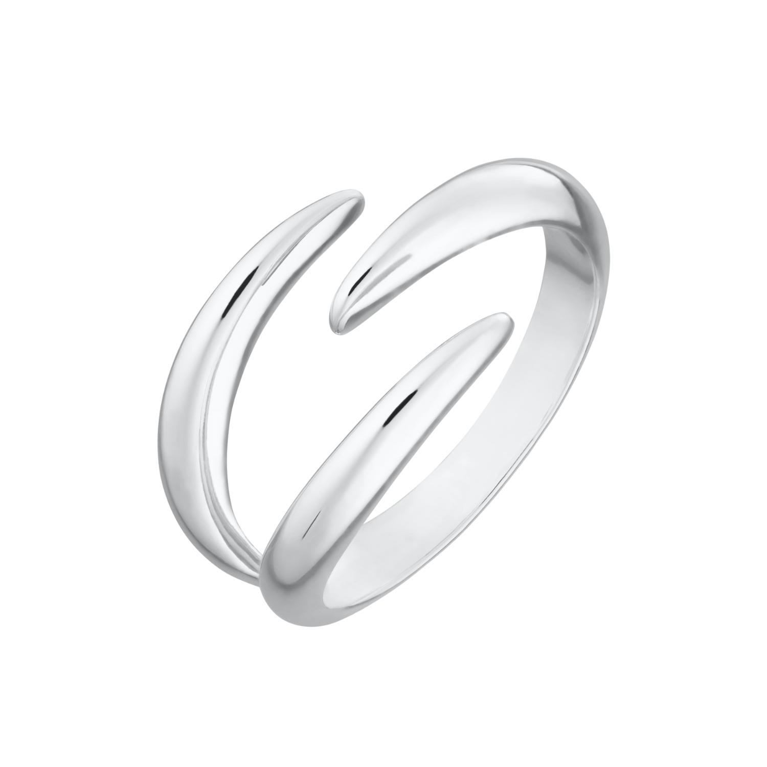 Scream Pretty Women's Silver Claw Triple Band Open Ring In Silver