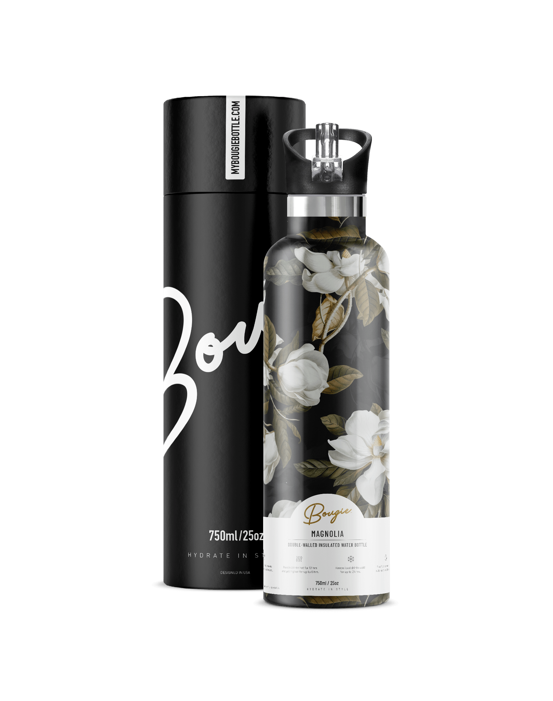My Bougie Bottle Women's Green / Black / White Magnolia In Green/black/white