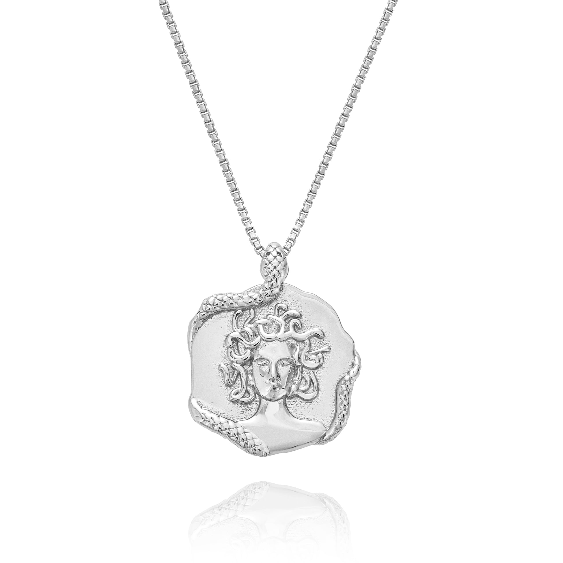 Women’s Medusa Necklace Silver Rani & Co.