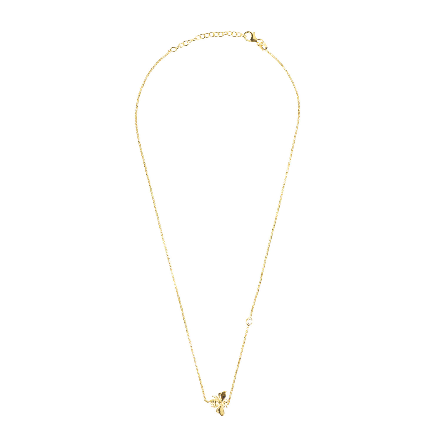 Women’s Queen Bee Necklace Gold Latelita