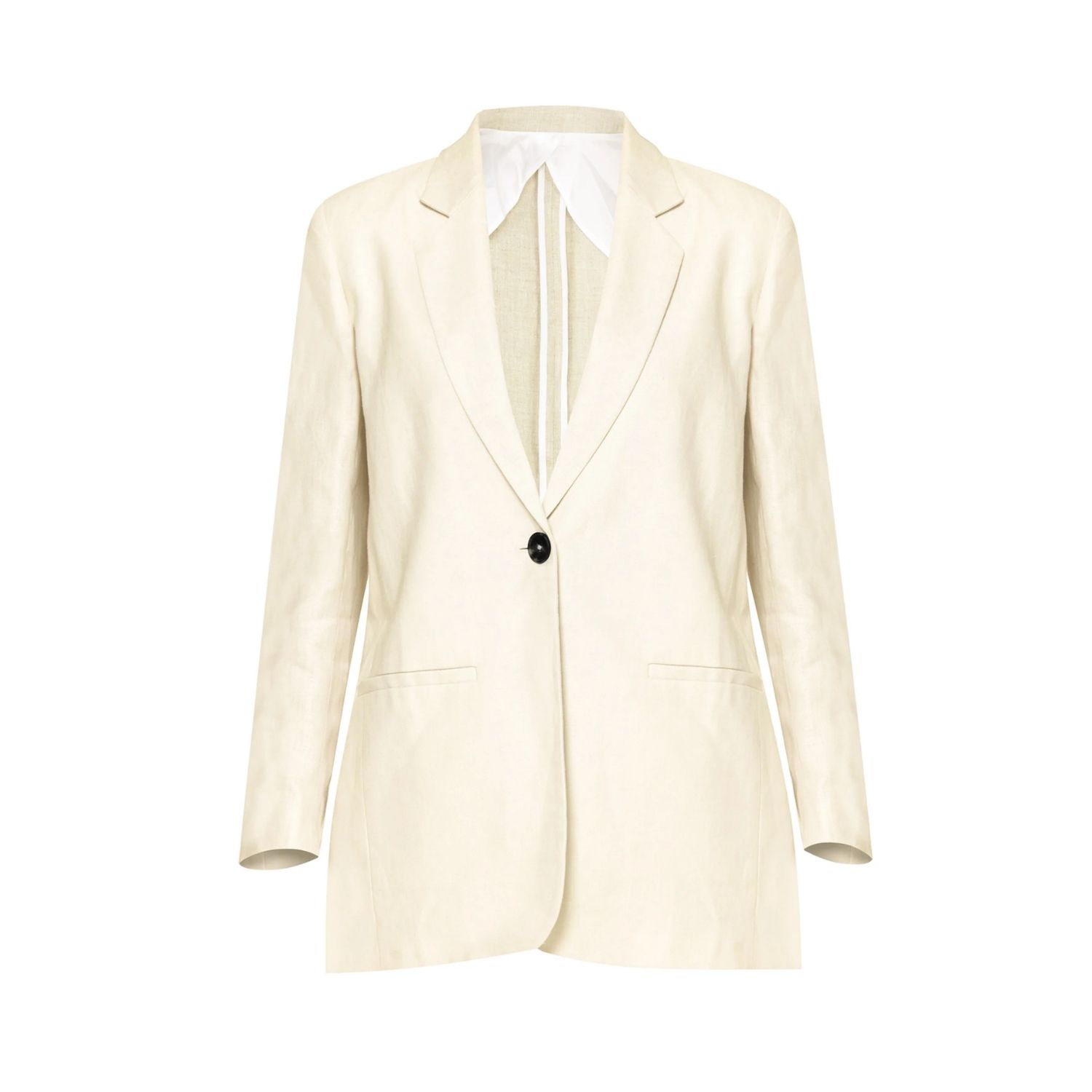 Women's Neutrals Cassie Buttermilk Jacket | Extra Small | Helen Mcalinden