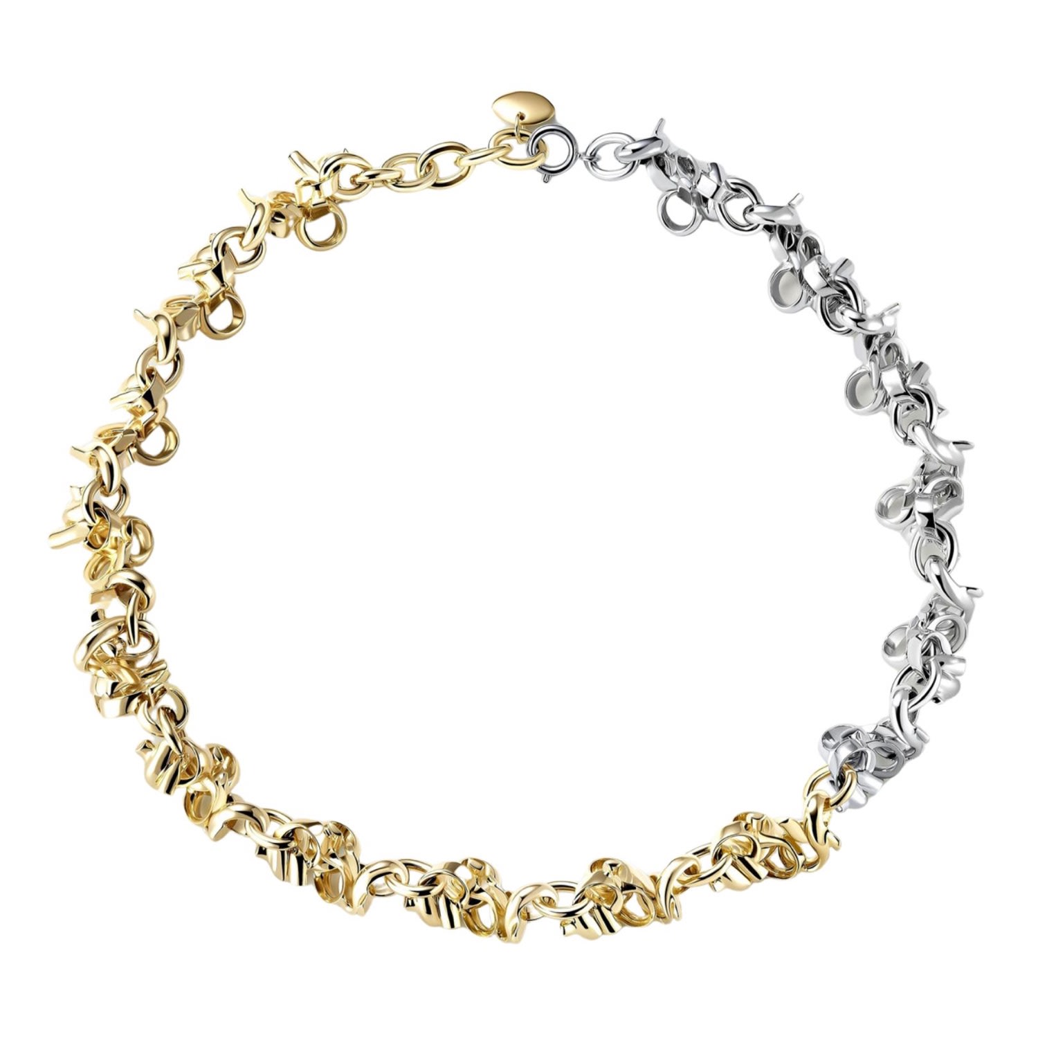 Tami&tami Women's Silver / Gold Ten Sixty Four Studios Twins Necklace