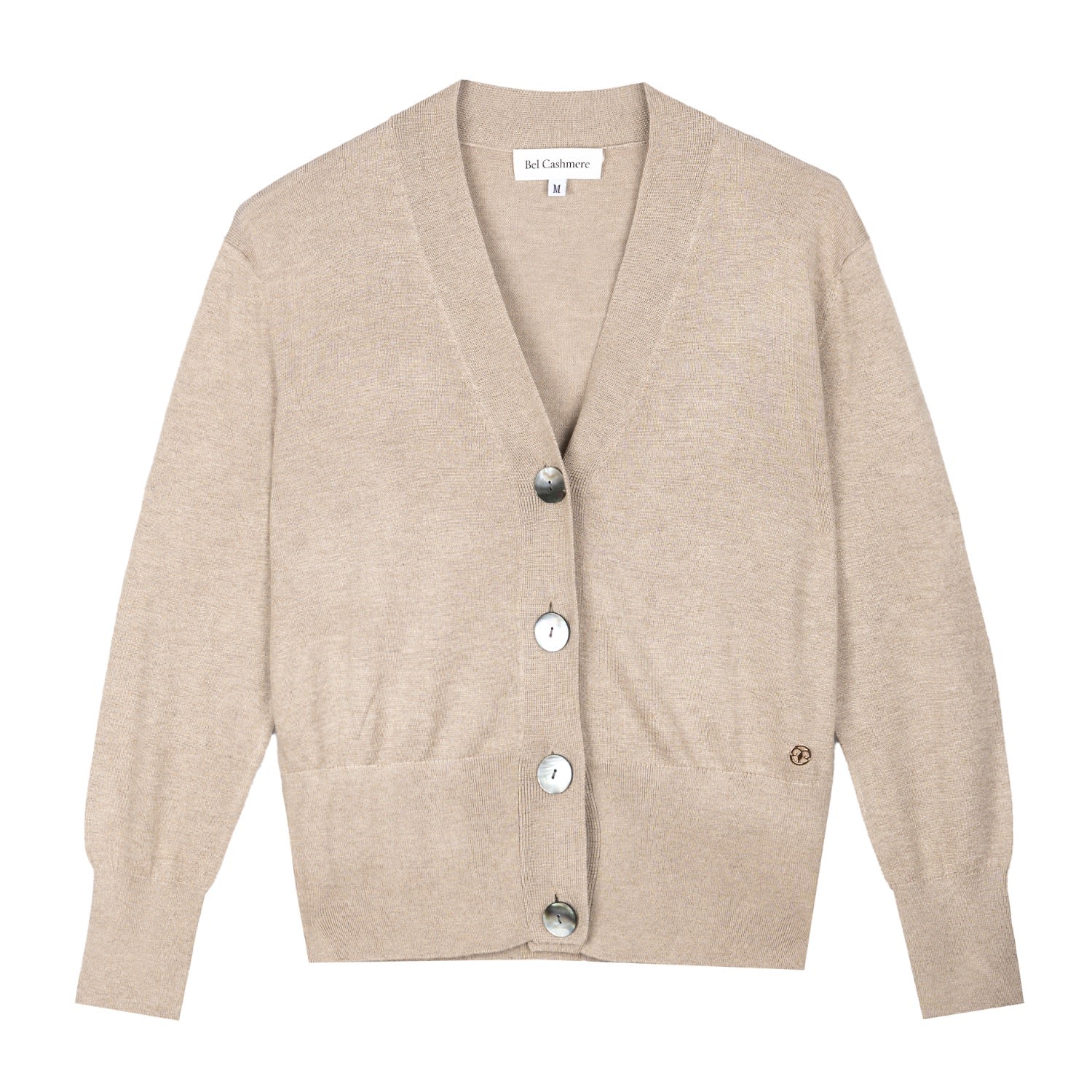 Bel Cashmere Women's Neutrals Capri Silk And Cashmere Cardigan Beige In Beige
