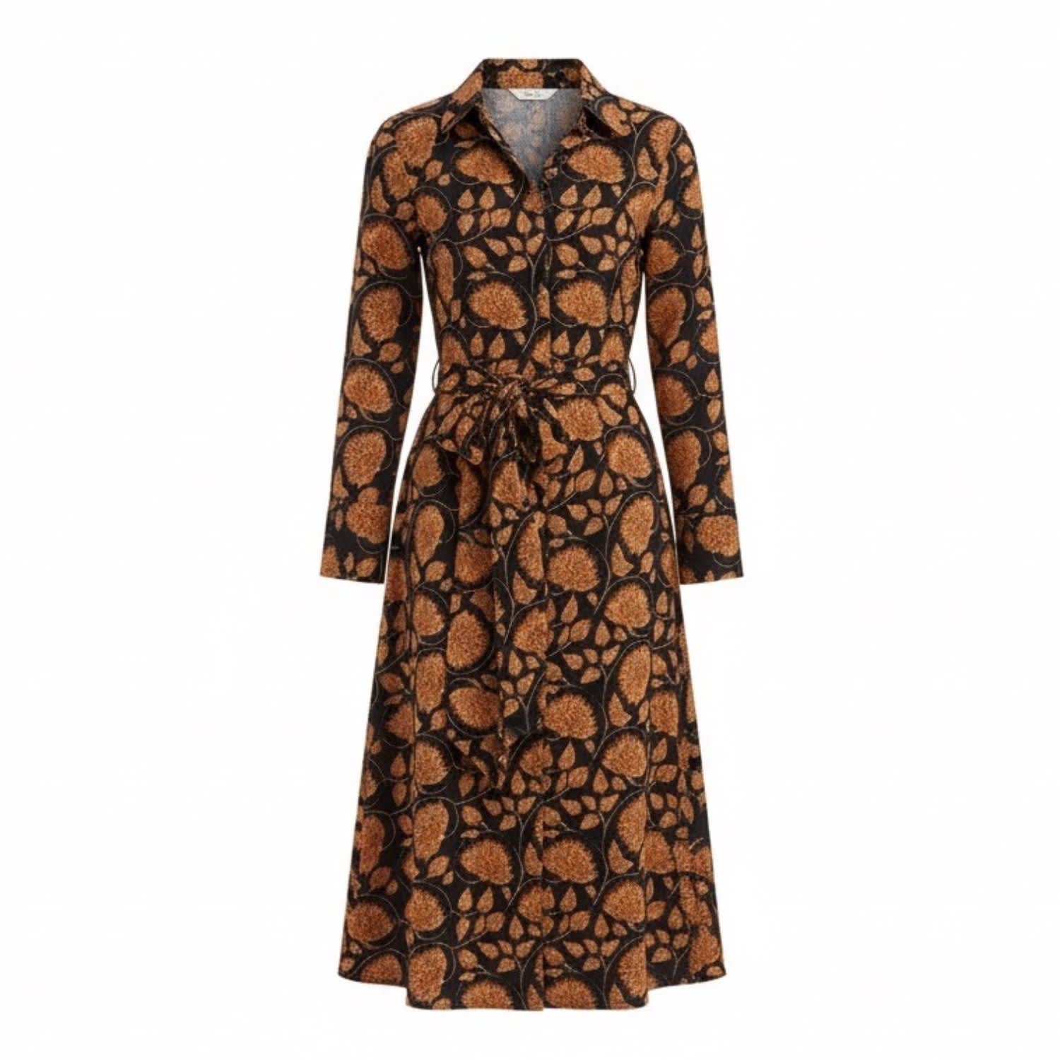 Women's Cotton Marigold Dress In Black Vine | Large | At Last...