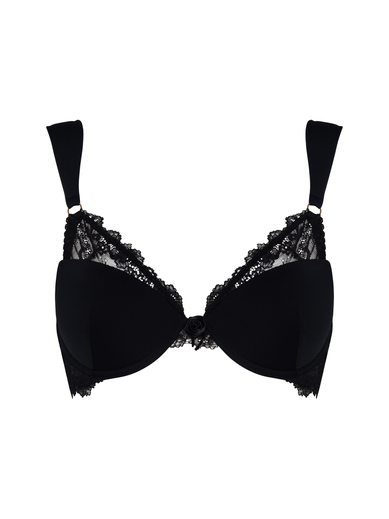 Bonbon Lingerie Women's Black Mistress Push-up Bra In Black