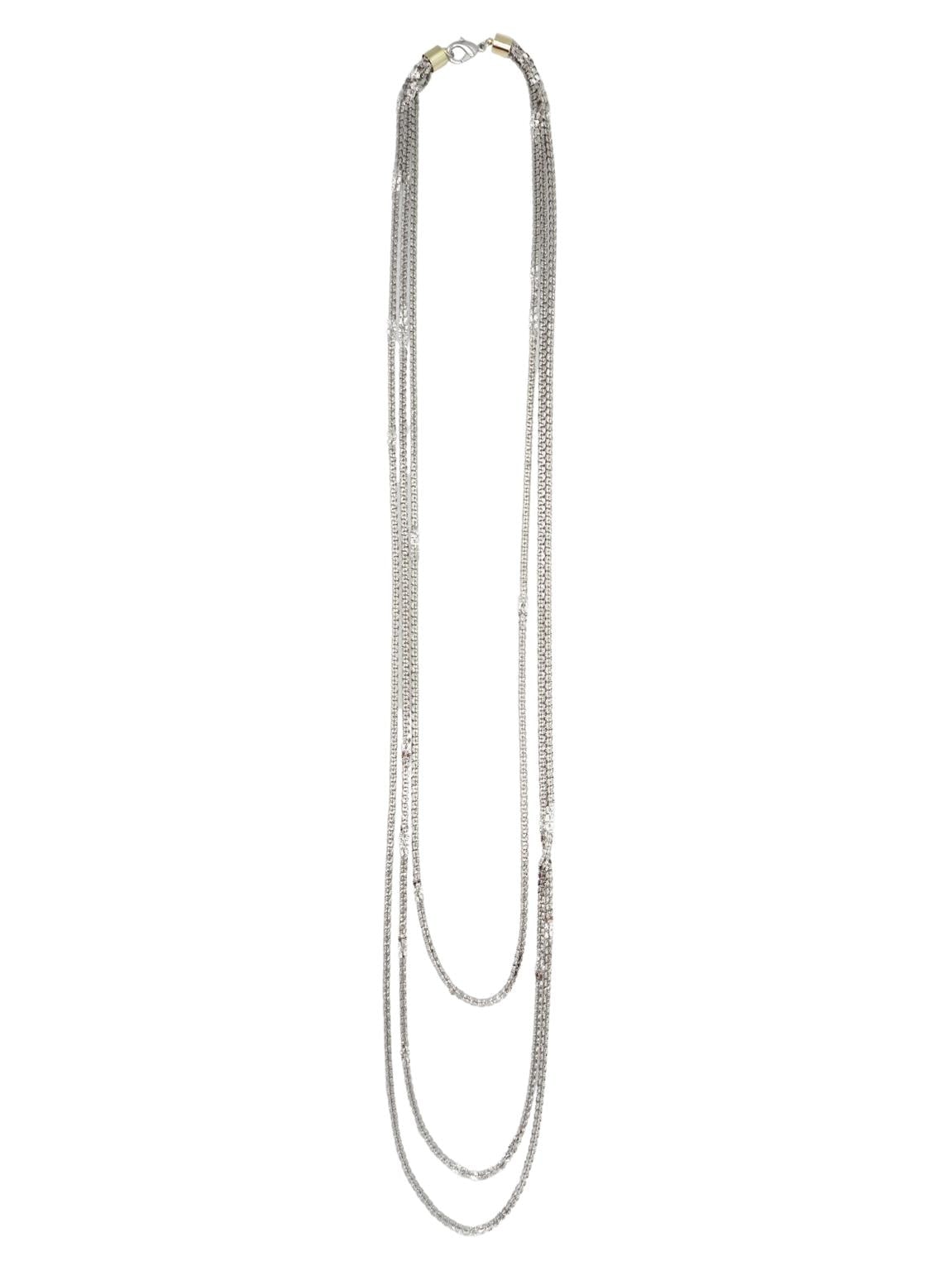 Sita Nevado Women's Big Bombeta Necklace - Silver In Silver