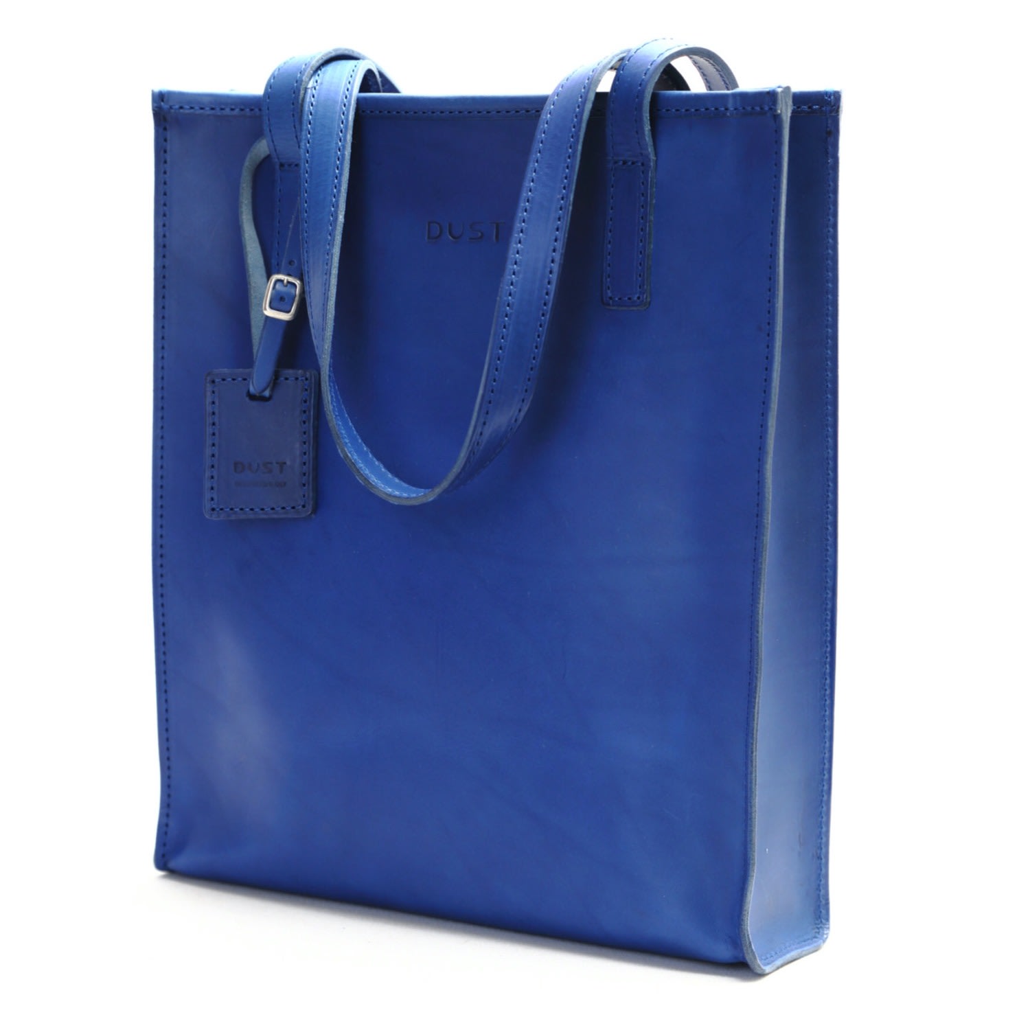 Women’s Leather Tote Cobalt Blue The Dust Company