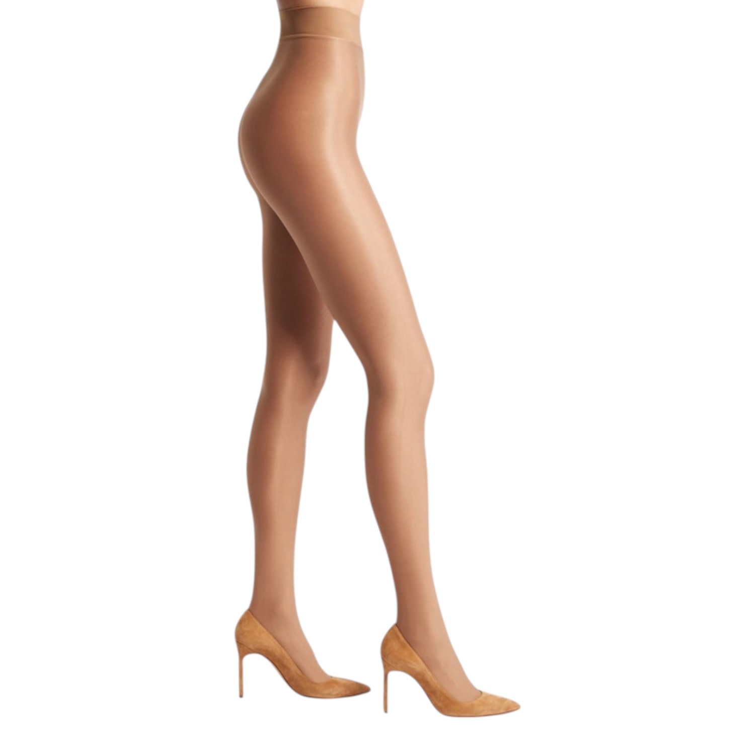 High Heel Jungle By Kathryn Eisman Women's Neutrals Liquid Metal Tights- Tan In Brown