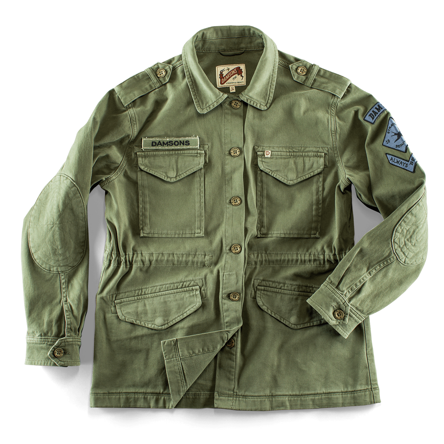 Women’s Damsons Combat Jacket Army Green M