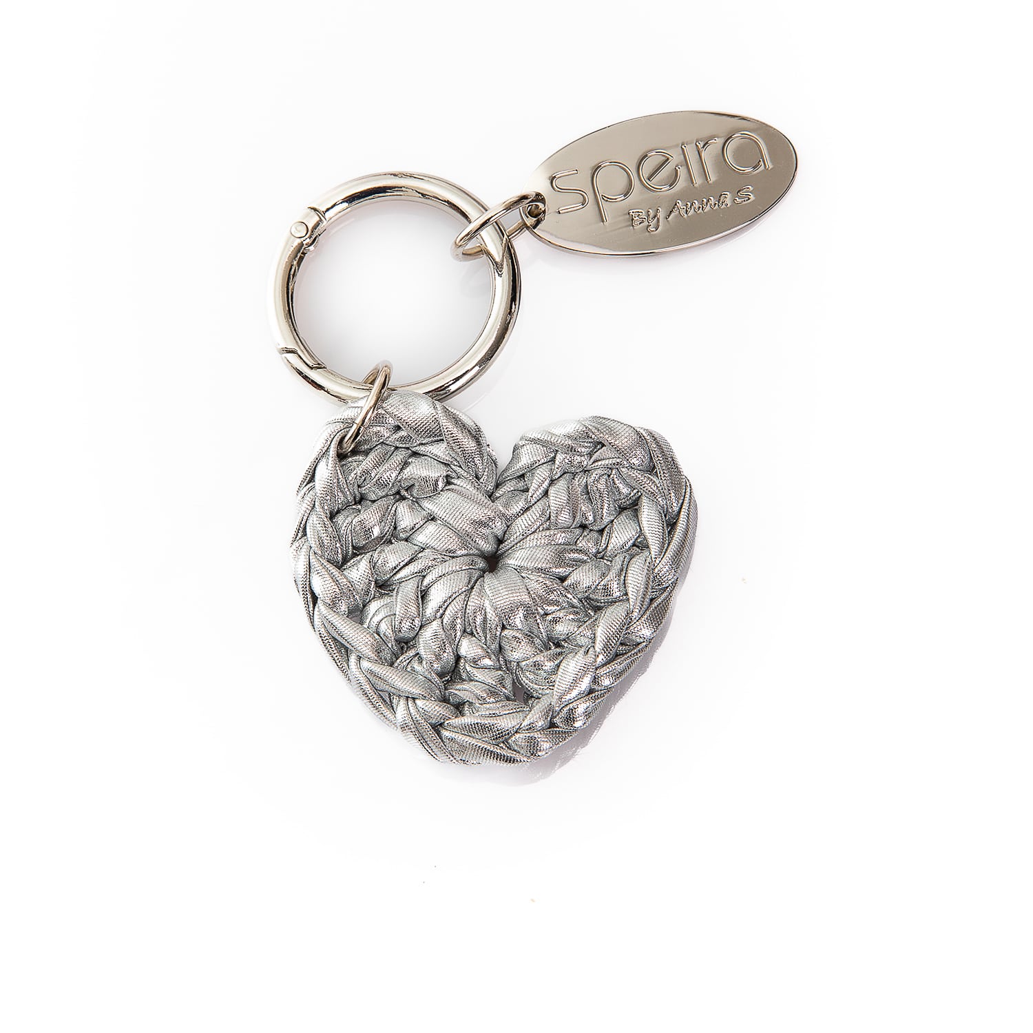 Speira Women's Bag Charm Heart Silver In Metallic