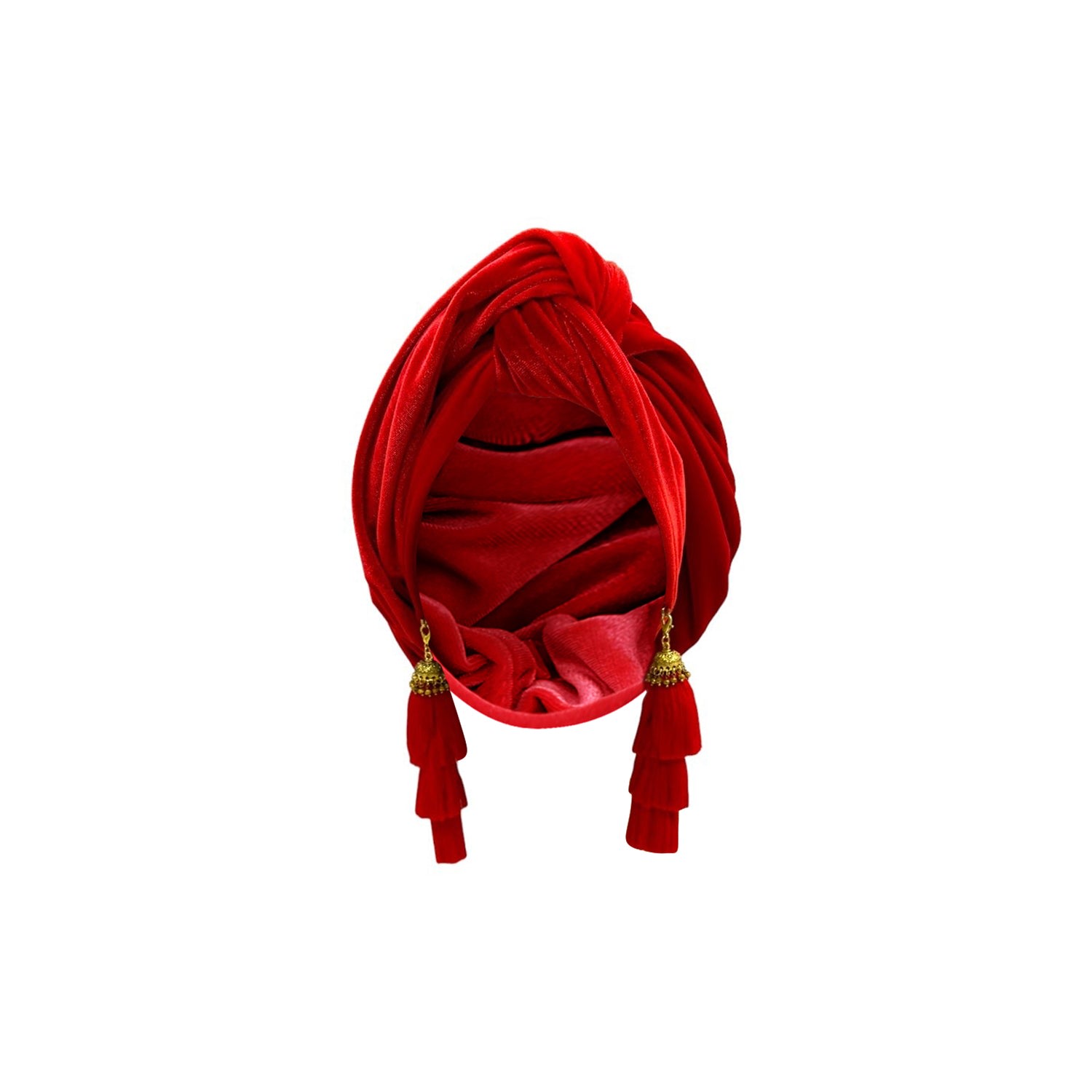 Julia Clancey Women's Red Ruby Velour Swinglette Turban In Red