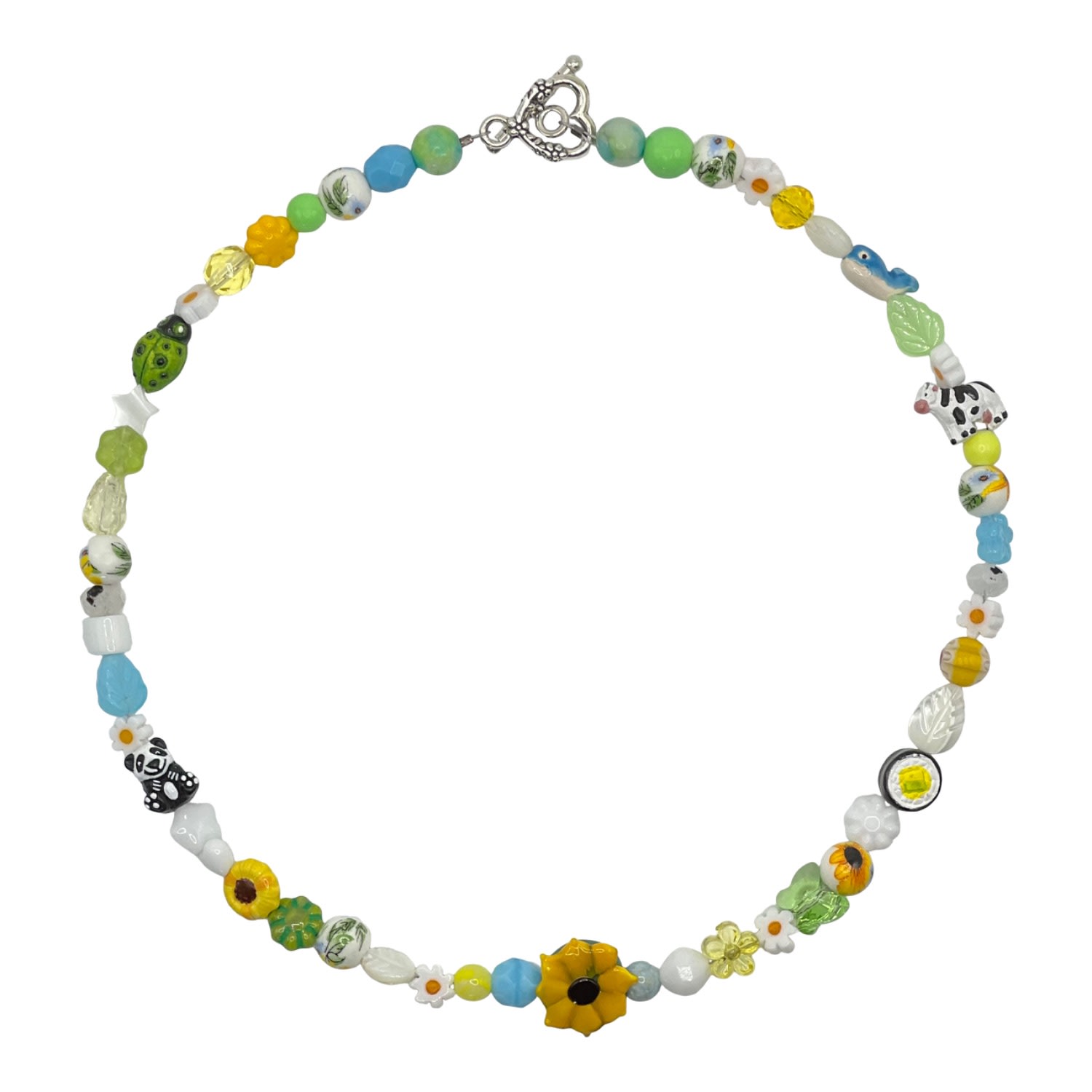 Women’s Green / Blue / White Sunny Necklace Cloud Haven