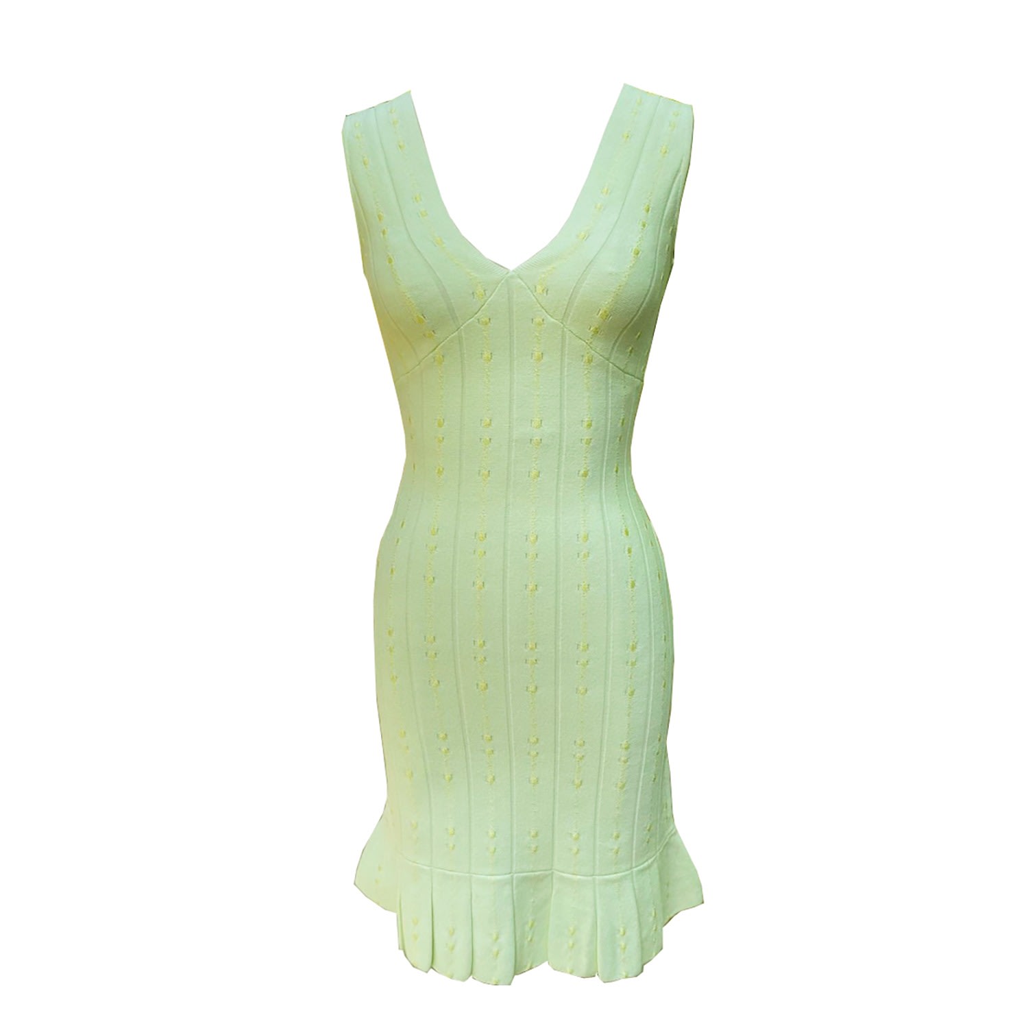 Women’s Green Valentina Dress In White Jade Medium Viavai