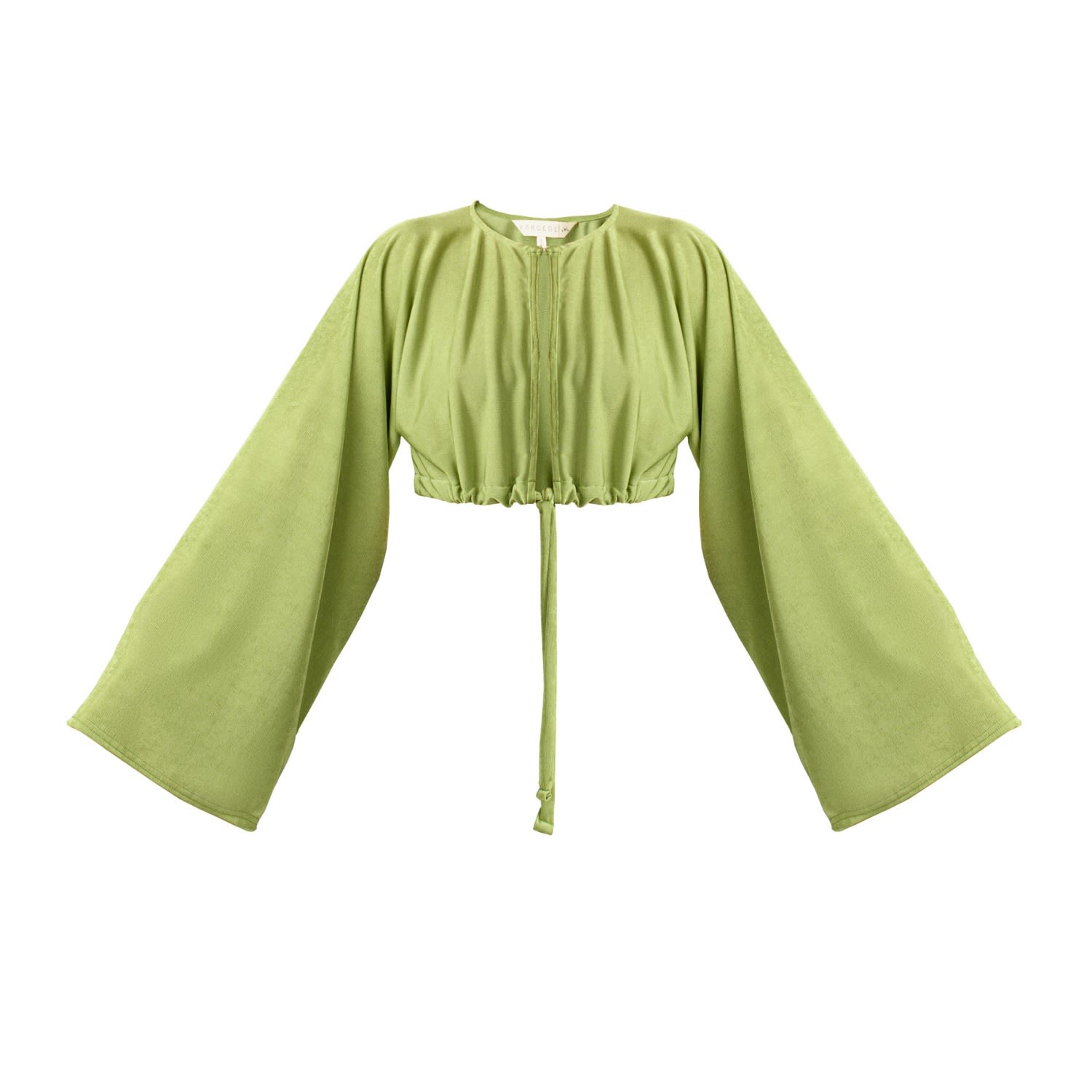 Women’s Serenity - Oversized Cropped Cardigan Green Extra Small Kargede