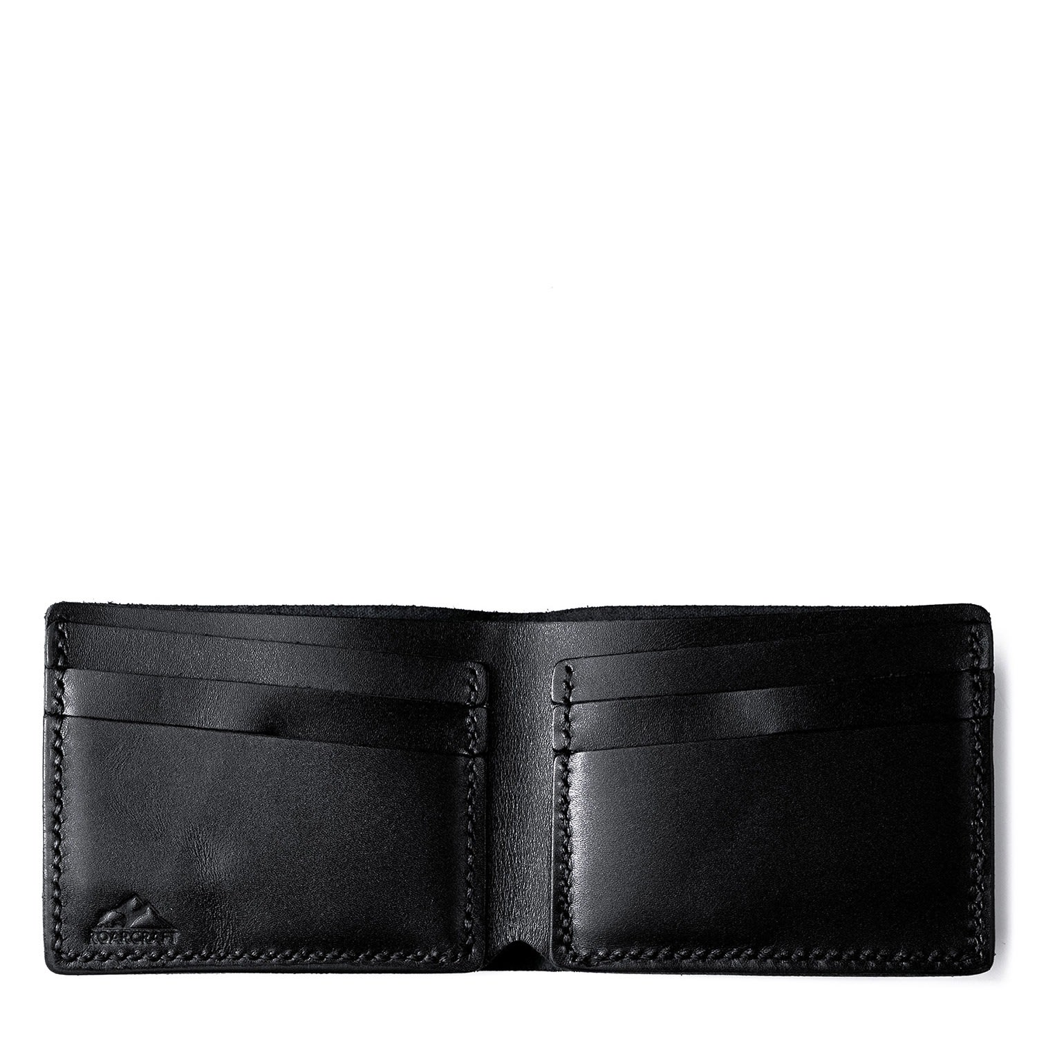 Men’s Classic Bifold Leather Wallet - Pergamon - Black Roarcraft