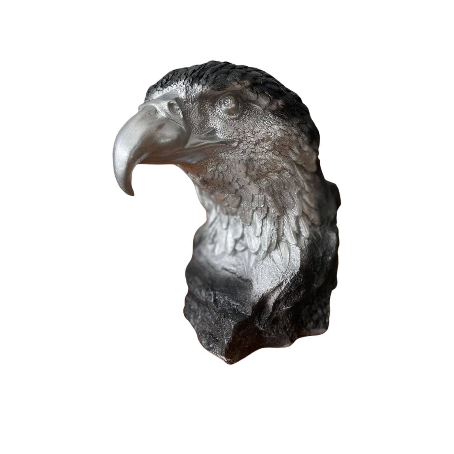 Silver / Black Eagle Design Sculpture Artchi