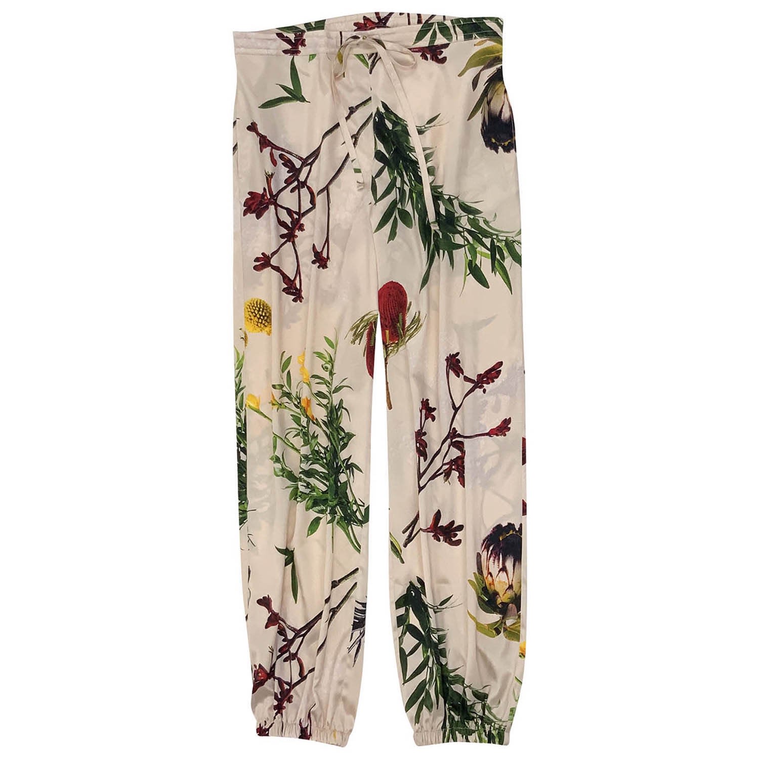 Nokaya Women's Rose Gold Flying Flower Pyjama Pants - Pink Rice In Animal Print