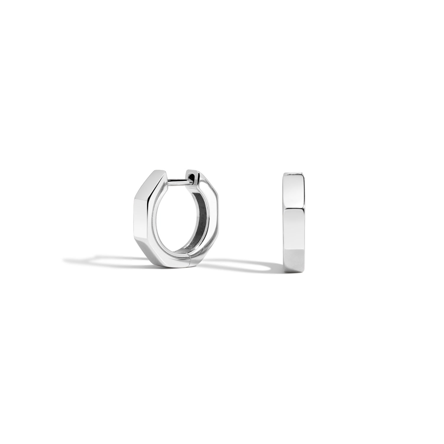 Lúdere Women's Brightside Earrings - Sterling Silver Small Huggie Earrings