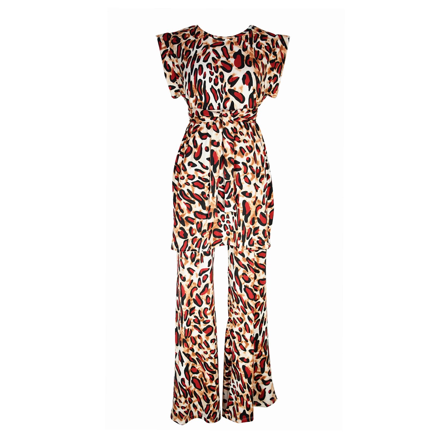 Women’s Bengal Rouge Tunic & Palazzo Pant Set Small Jennafer Grace