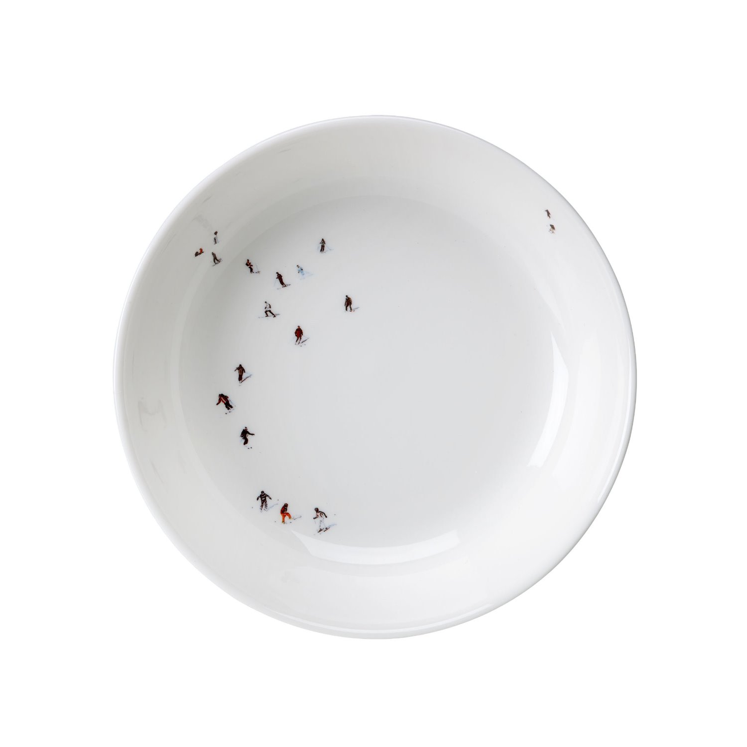 Dede Johnston White Skiers Bowl In Multi