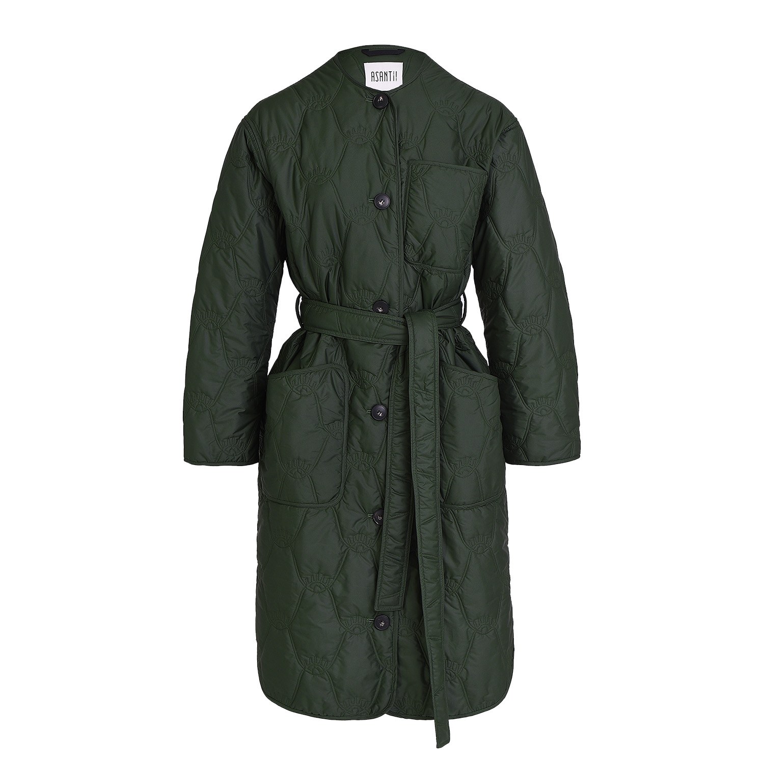 Women’s Green Kiburi Quilted Coat Extra Large Asantii