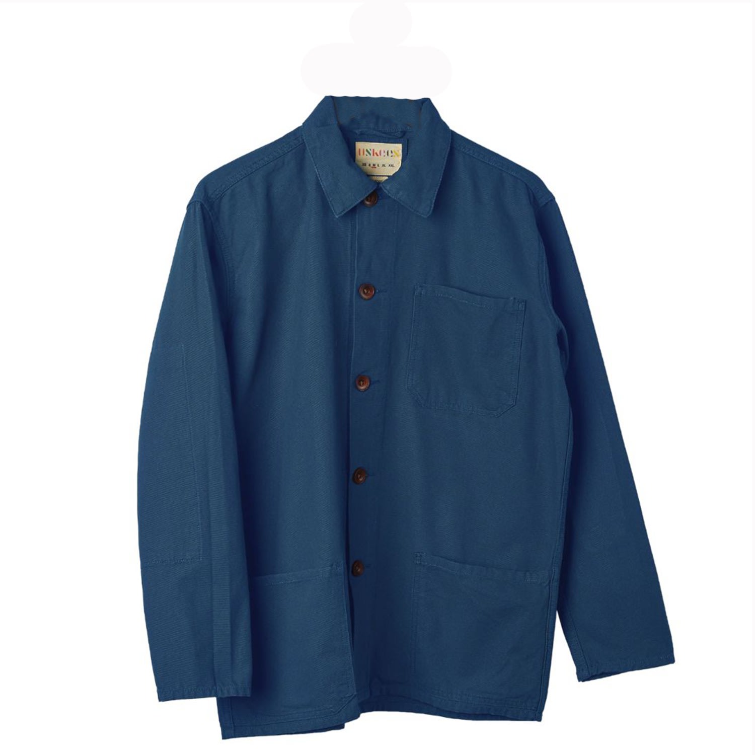 Men’s Blue 3001 Buttoned Overshirt - Peacock Extra Small Uskees