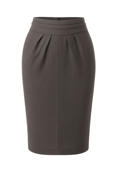 Conquista Women's Brown  Chic Tulip Skirt In Brown