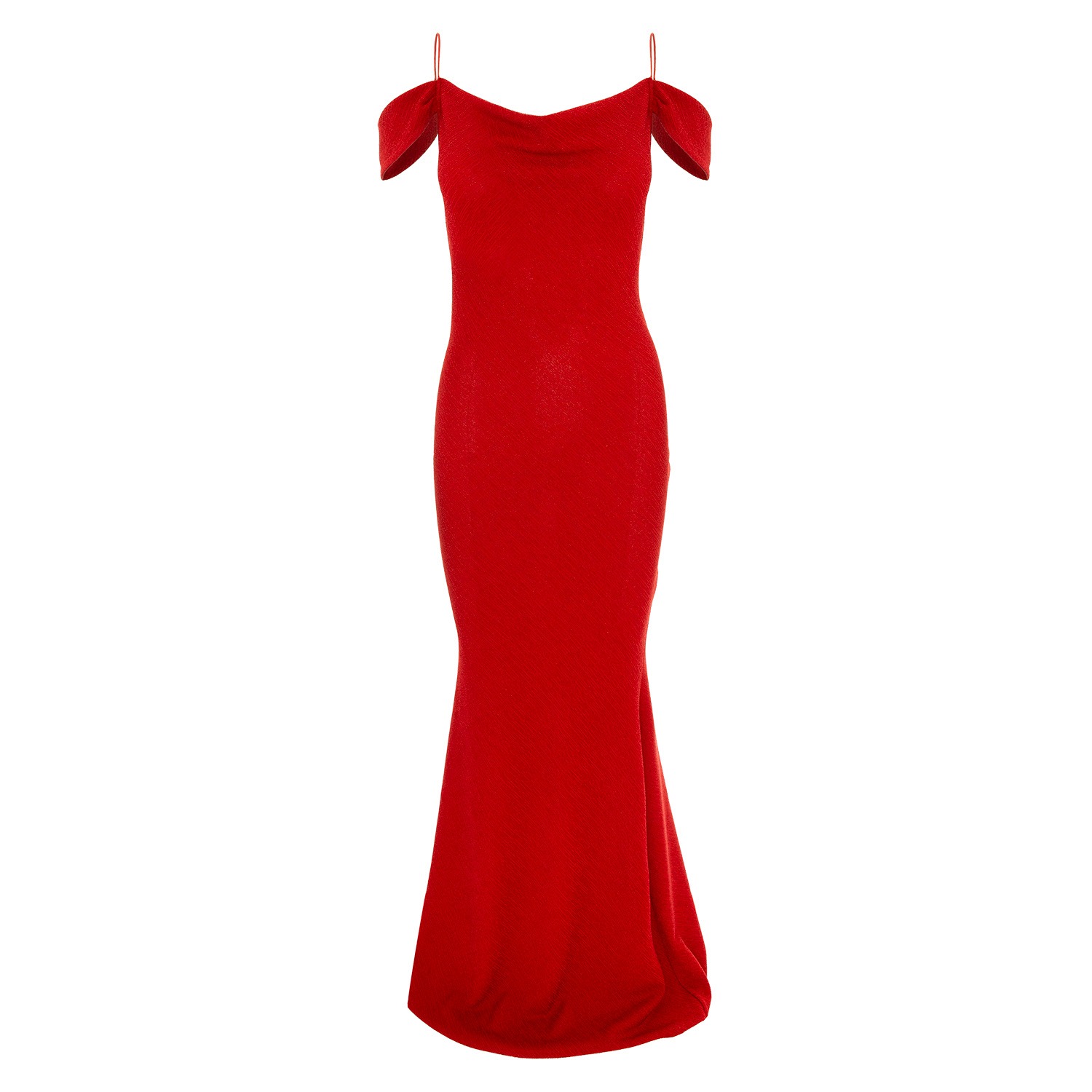 Women’s Miami Glitter Jersey Maxi Dress In Red Xs/S Roserry