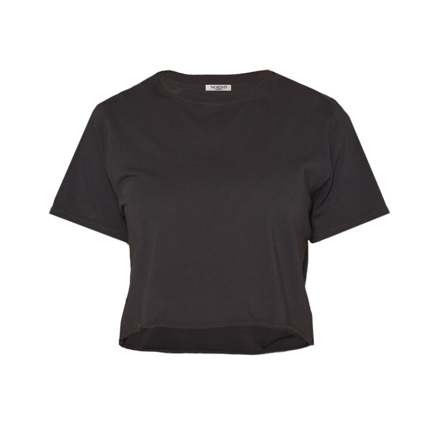 Noend Denim Women's Cropped Loose Tee - Black